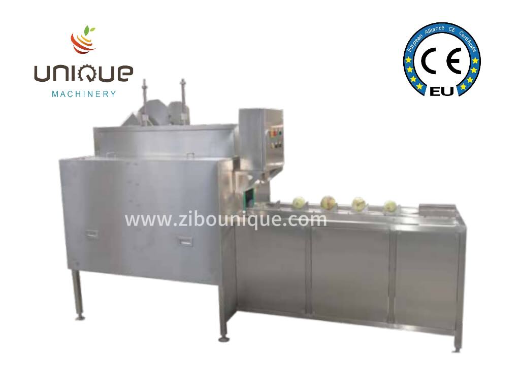 Onion root cutting machine